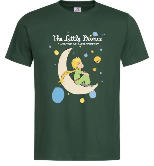 Чоловіча футболка Little Prince Antoine de Saint-Exupéry Темно-зелений фото