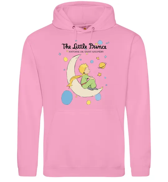 Чоловіча толстовка (худі) Little Prince Antoine de Saint-Exupéry Рожевий фото