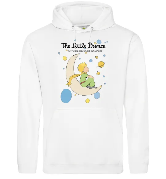 Жіноча толстовка (худі) Little Prince Antoine de Saint-Exupéry Білий фото