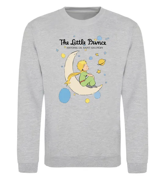 Світшот Little Prince Antoine de Saint-Exupéry Сірий меланж фото