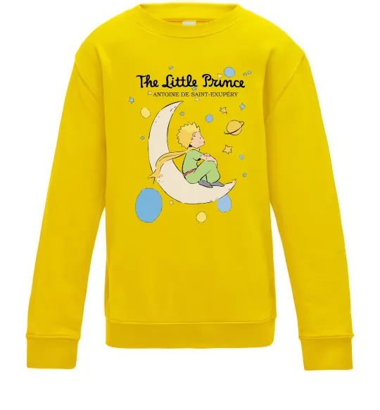 Детский Свитшот Little Prince Antoine de Saint-Exupéry Солнечно желтый фото
