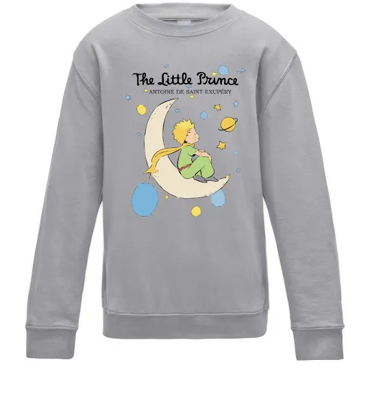 Детский Свитшот Little Prince Antoine de Saint-Exupéry Серый меланж фото