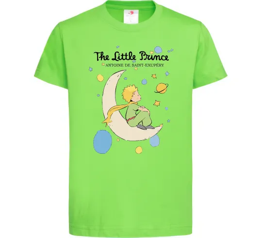 Детская футболка Little Prince Antoine de Saint-Exupéry Лаймовый фото