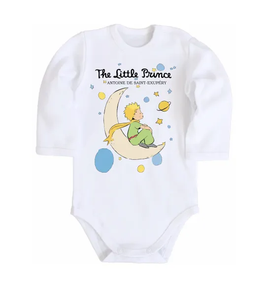 Дитячий бодік Little Prince Antoine de Saint-Exupéry Білий фото