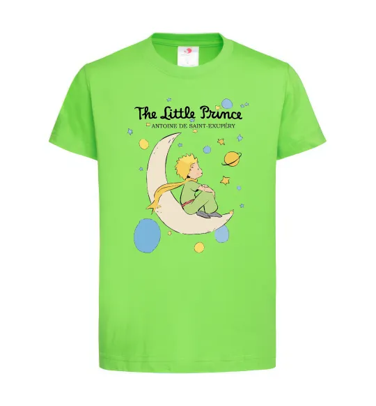 Дитяча футболка Little Prince Antoine de Saint-Exupéry Лаймовий фото