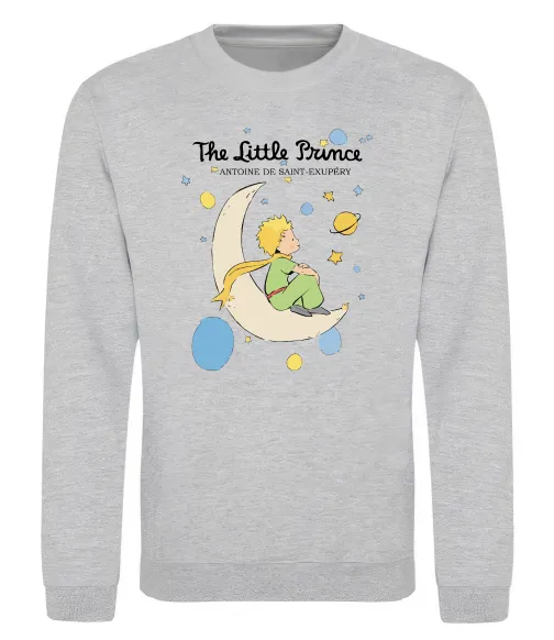 Світшот Little Prince Antoine de Saint-Exupéry Сірий меланж фото