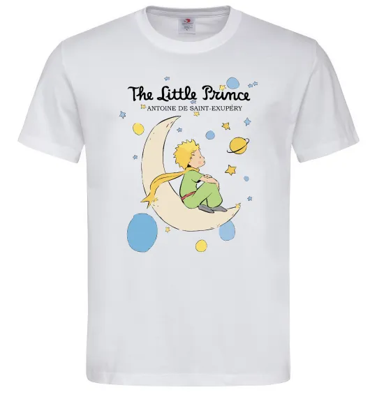 Чоловіча футболка Little Prince Antoine de Saint-Exupéry Білий фото