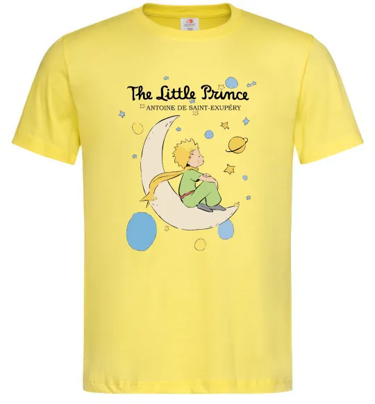 Чоловіча футболка Little Prince Antoine de Saint-Exupéry Лимонний фото
