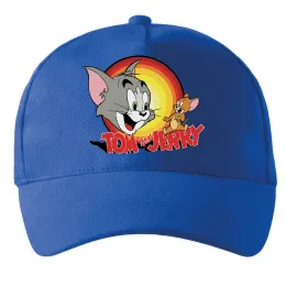 Кепка Том і Джеррі Ярко-синий фото