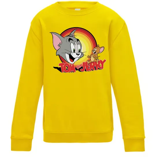 Детский Свитшот Том і Джеррі Солнечно желтый фото