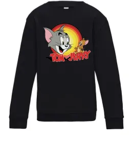 Детский Свитшот Том і Джеррі Черный фото