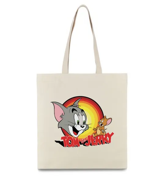 Эко-сумка Том і Джеррі Бежевый фото