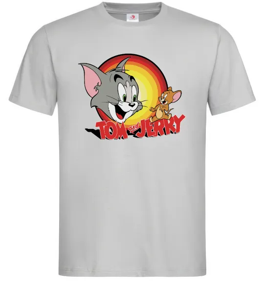 Мужская футболка Том і Джеррі Серый фото