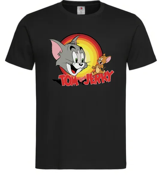 Мужская футболка Том і Джеррі Черный фото