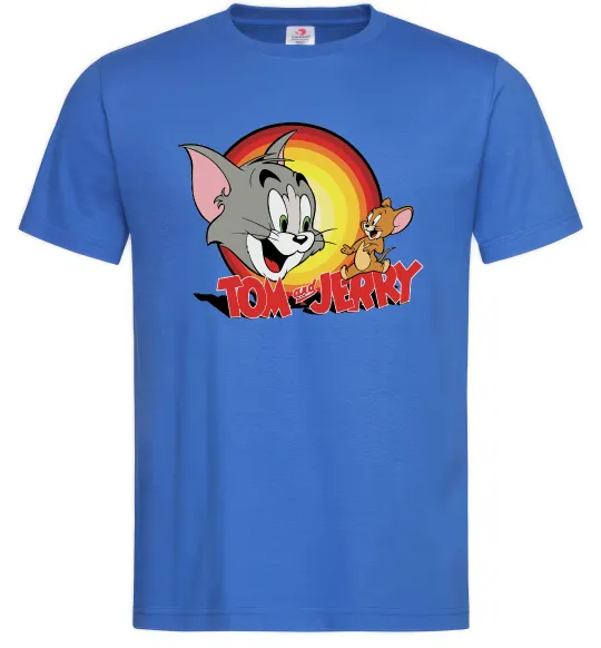 Мужская футболка Том і Джеррі Ярко-синий фото