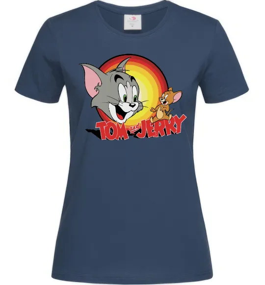 Женская футболка Том і Джеррі Темно-синий фото