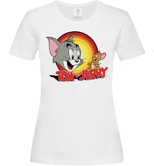 Женская футболка Том і Джеррі Белый фото