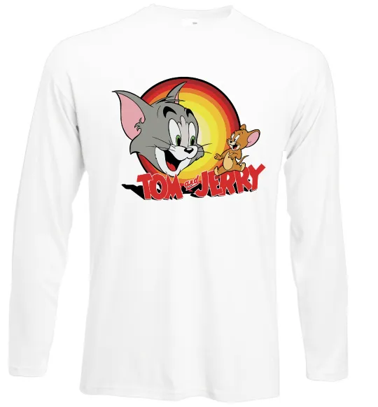 Лонгслив Том і Джеррі Белый фото