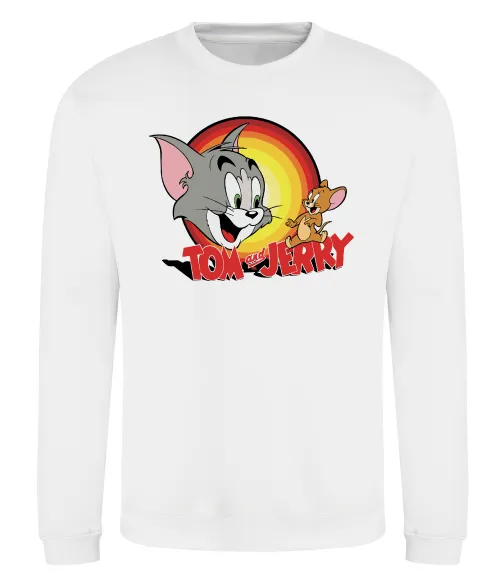 Свитшот Том і Джеррі Белый фото