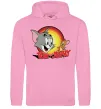Мужская толстовка (худи) Том і Джеррі Розовый фото