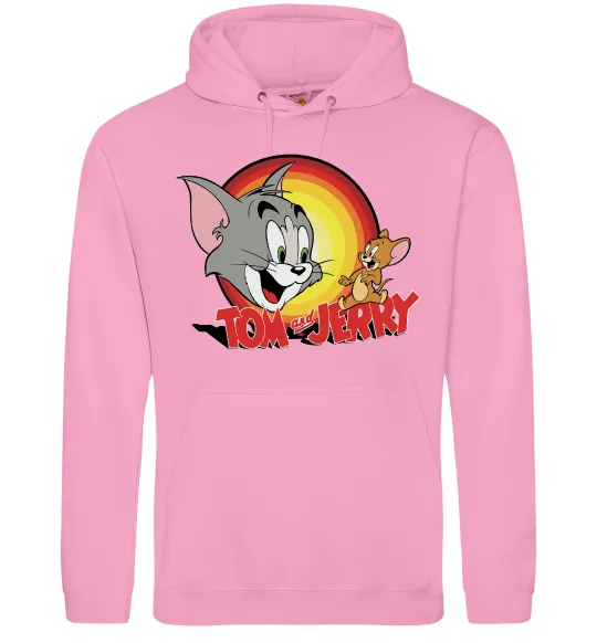 Женская толстовка (худи) Том і Джеррі Розовый фото