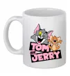 Чашка керамическая Tom and Jerry retro Белый фото