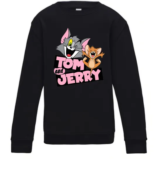 Детский Свитшот Tom and Jerry retro Черный фото