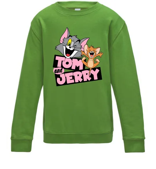 Детский Свитшот Tom and Jerry retro Лаймовый фото