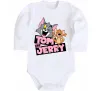 Детский боди Tom and Jerry retro Белый фото