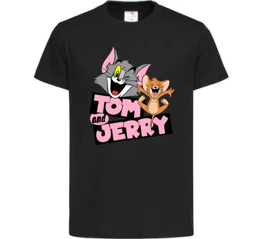 Детская футболка Tom and Jerry retro Черный фото
