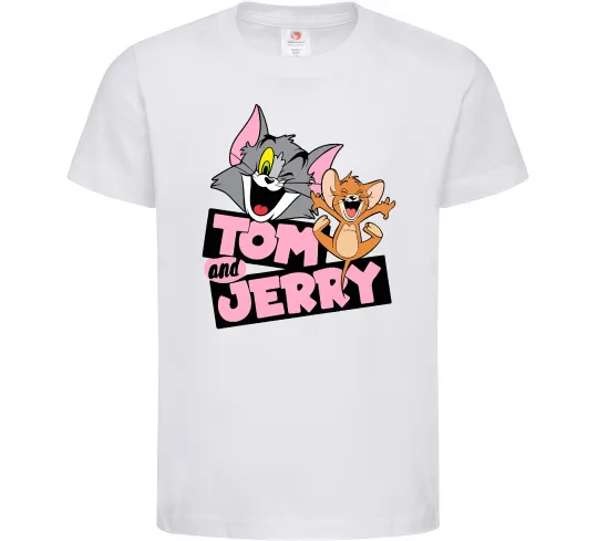 Детская футболка Tom and Jerry retro Белый фото
