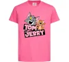 Детская футболка Tom and Jerry retro Ярко-розовый фото
