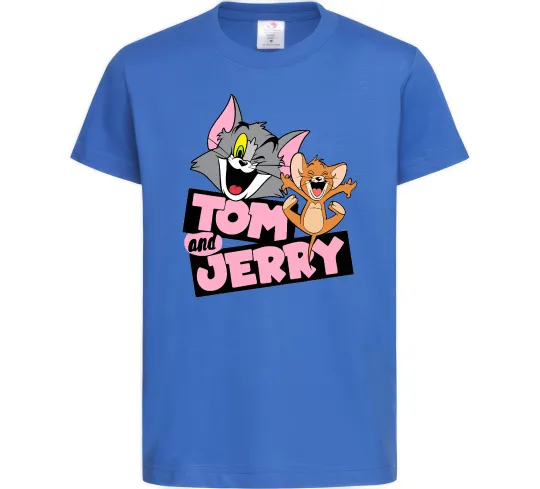 Детская футболка Tom and Jerry retro Ярко-синий фото