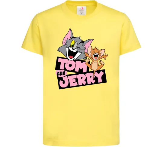 Детская футболка Tom and Jerry retro Лимонный фото