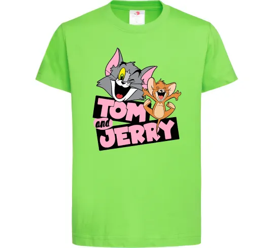 Детская футболка Tom and Jerry retro Лаймовый фото