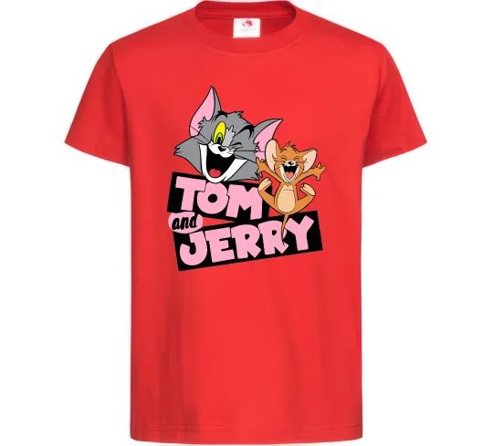Детская футболка Tom and Jerry retro Красный фото