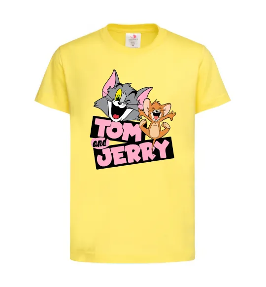 Детская футболка Tom and Jerry retro Лимонный фото