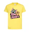 Детская футболка Tom and Jerry retro Лимонный Детская футболка Tom and Jerry retro Лимонный фото