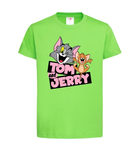 Детская футболка Tom and Jerry retro Лаймовый фото