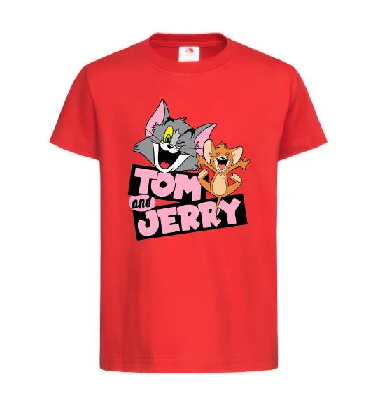 Детская футболка Tom and Jerry retro Красный фото