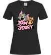 Женская футболка Tom and Jerry retro Черный фото