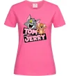 Женская футболка Tom and Jerry retro Ярко-розовый фото