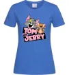 Женская футболка Tom and Jerry retro Ярко-синий фото