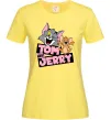 Женская футболка Tom and Jerry retro Лимонный фото