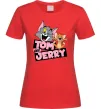 Женская футболка Tom and Jerry retro Красный фото