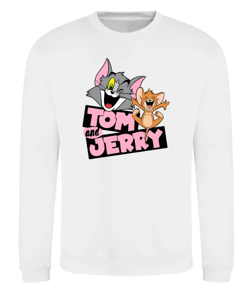 Свитшот Tom and Jerry retro Белый фото
