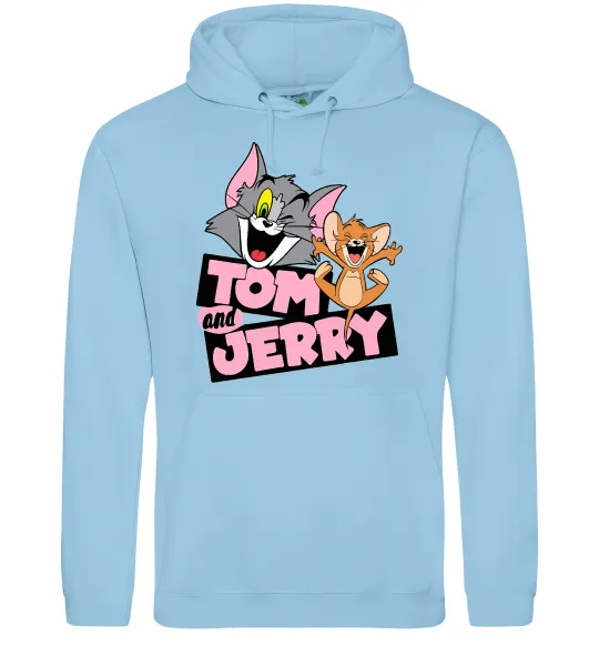Мужская толстовка (худи) Tom and Jerry retro Голубой фото