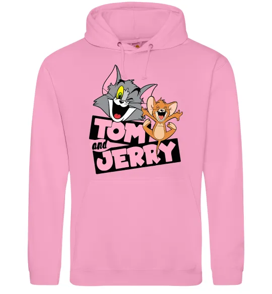 Женская толстовка (худи) Tom and Jerry retro Розовый фото