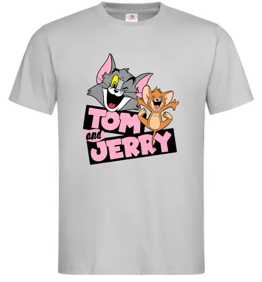 Мужская футболка Tom and Jerry retro Серый фото