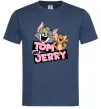Мужская футболка Tom and Jerry retro Темно-синий фото